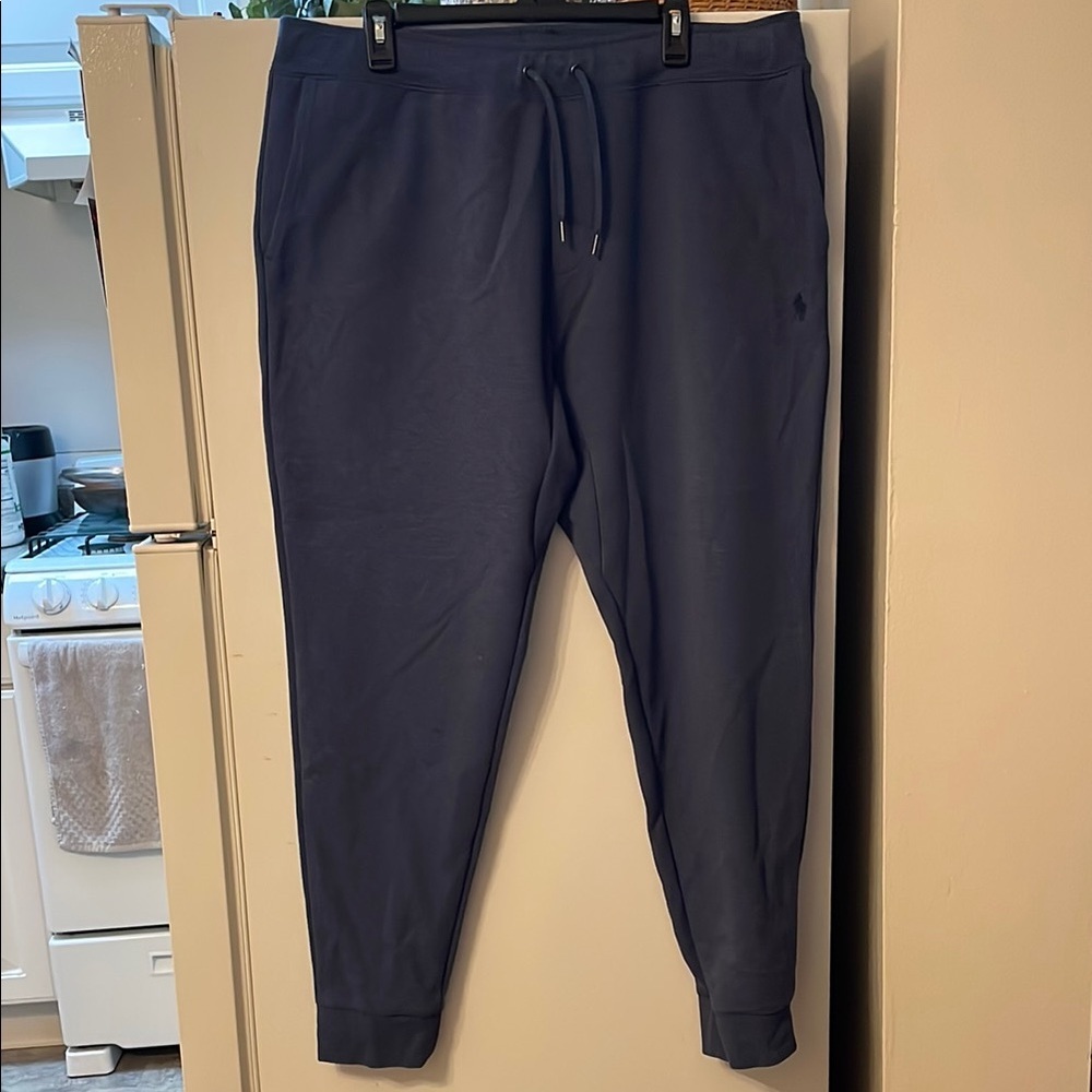 POLO RALPH LAUREN Men’s Blue Heather Double Knit Jogger‎ Pants Size XXL NWOT